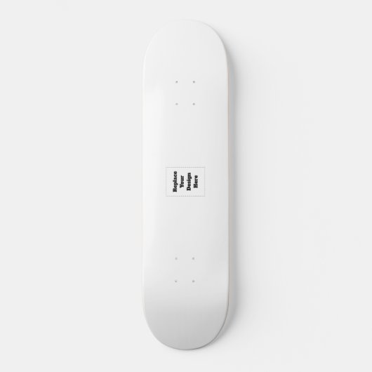 Erstellen Sie Ihr eigenes Weiß Skateboard (Vorderseite)