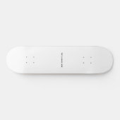Erstellen Sie Ihr eigenes Weiß Skateboard (Horizontal)
