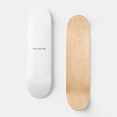 Erstellen Sie Ihr eigenes Weiß Skateboard (Vorderseite)