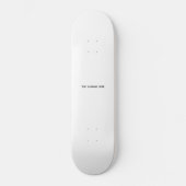 Erstellen Sie Ihr eigenes Weiß Skateboard (Vorderseite)