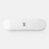Erstellen Sie Ihr eigenes Weiß Skateboard (Horizontal)