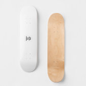 Erstellen Sie Ihr eigenes Weiß Skateboard (Vorderseite)