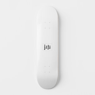 Erstellen Sie Ihr eigenes Weiß Skateboard