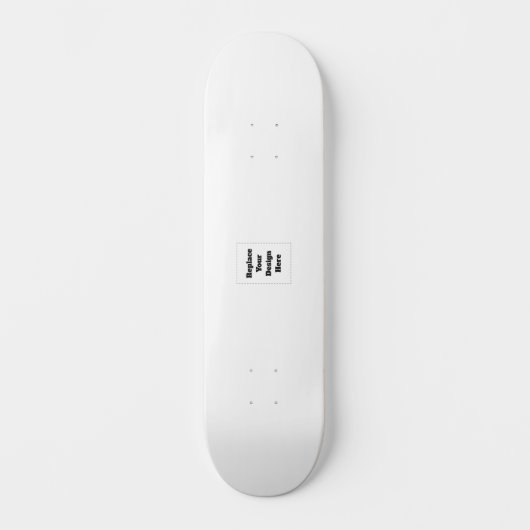 Erstellen Sie Ihr eigenes Weiß Skateboard (Vorderseite)