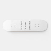 Erstellen Sie Ihr eigenes Weiß Skateboard (Horizontal)