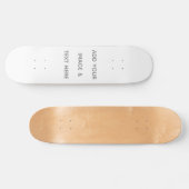 Erstellen Sie Ihr eigenes Weiß Skateboard (Horizontal)