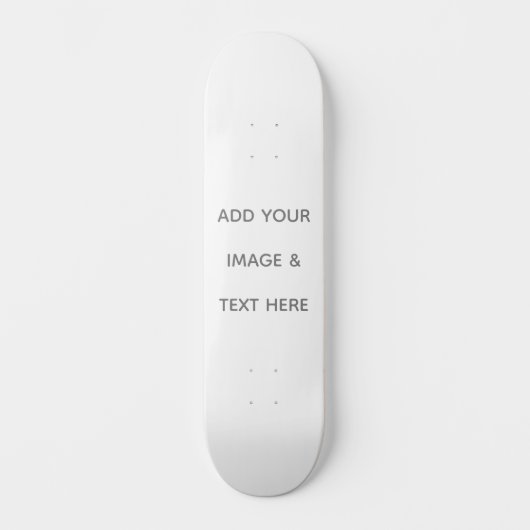 Erstellen Sie Ihr eigenes Weiß Skateboard (Vorderseite)