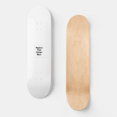 Erstellen Sie Ihr eigenes Weiß Skateboard (Vorderseite)
