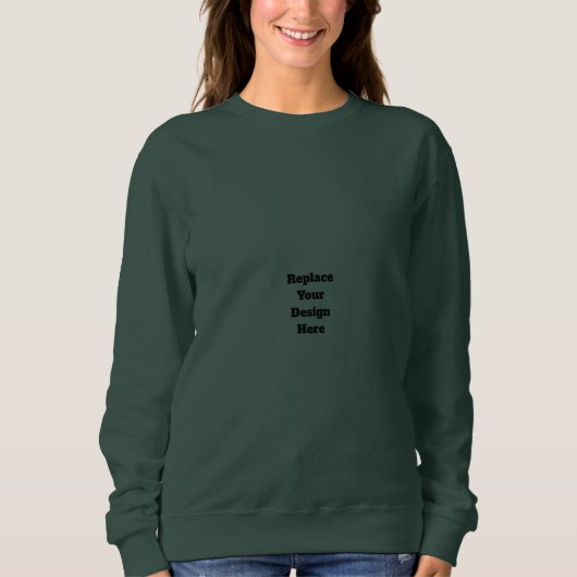 Erstellen Sie Ihr eigenes Weiß Sweatshirt (Vorderseite)