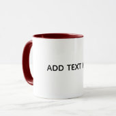 Erstellen Sie Ihr eigenes Weiß  Tasse (Vorderseite Links)