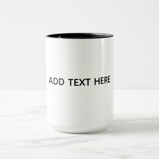 Erstellen Sie Ihr eigenes Weiß  Tasse (Zentrum)