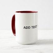 Erstellen Sie Ihr eigenes Weiß  Tasse (Vorderseite Links)