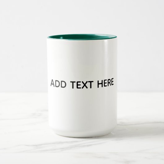 Erstellen Sie Ihr eigenes Weiß  Tasse (Zentrum)