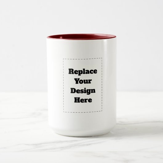 Erstellen Sie Ihr eigenes Weiß  Tasse (Zentrum)