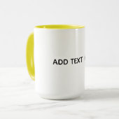 Erstellen Sie Ihr eigenes Weiß  Tasse (Vorderseite Links)