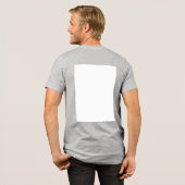 Erstellen Sie Ihr eigenes Weiß Tri-Blend Shirt (Rückseite voll)