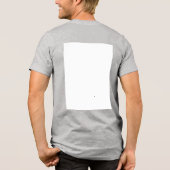 Erstellen Sie Ihr eigenes Weiß Tri-Blend Shirt (Rückseite)