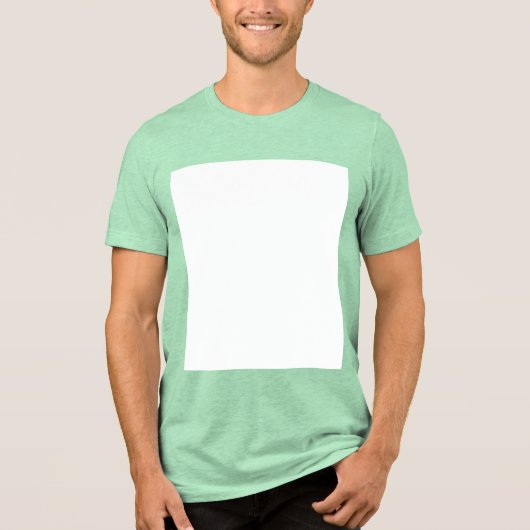 Erstellen Sie Ihr eigenes Weiß Tri-Blend Shirt (Vorderseite)