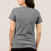 Erstellen Sie Ihr eigenes Weiß Tri-Blend Shirt (Rückseite)