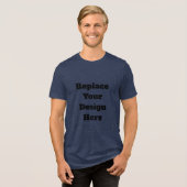 Erstellen Sie Ihr eigenes Weiß Tri-Blend Shirt (Vorderseite voll)