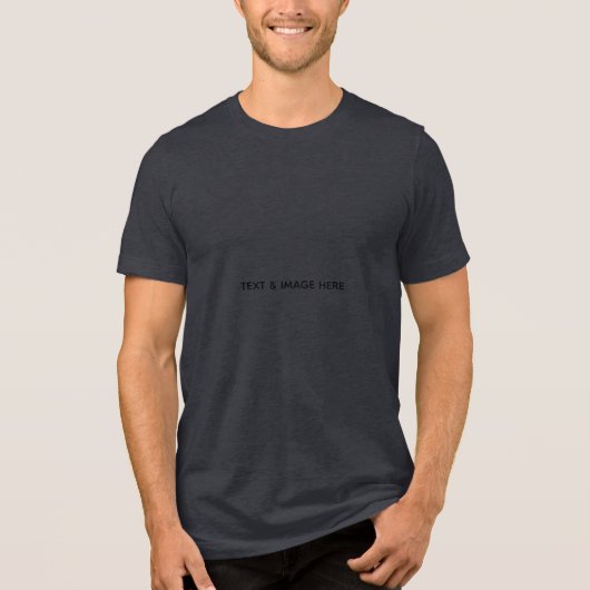 Erstellen Sie Ihr eigenes Weiß Tri-Blend Shirt (Vorderseite)