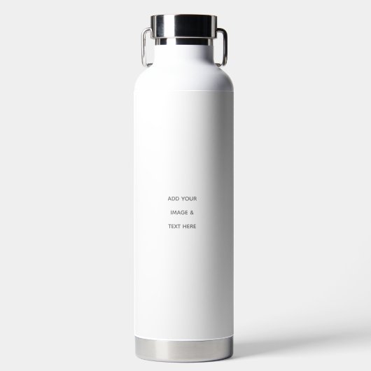 Erstellen Sie Ihr eigenes Weiß Trinkflasche (Vorderseite)