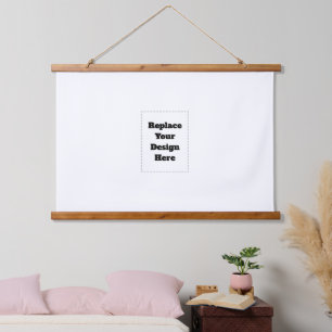 Erstellen Sie Ihr eigenes Weiß Wandteppich Mit Holzrahmen