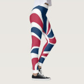 Erstellen Sie Ihr eigenes, weißes, blaues Design Leggings (Rechts)