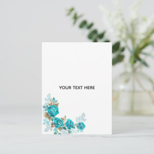 Erstellen Sie Ihr eigenes weißes Elegant Postkarte