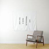 Erstellen Sie Ihr eigenes weißes Mdiuam Wandteppich (Beispiel (Horizontal))
