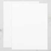 Erstellen Sie Ihr eigenes weißes Papier (Vorne/Hinten)