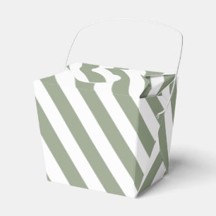 Erstellen Sie Ihr eigenes, weißes, weiße Streifen  Geschenkschachtel