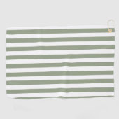 Erstellen Sie Ihr eigenes, weißes, weiße Streifen Golfhandtuch (Horizontal)