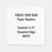 Erstellen Sie Ihr eigenes White Cocktail Papier Na Serviette (Vorderseite)