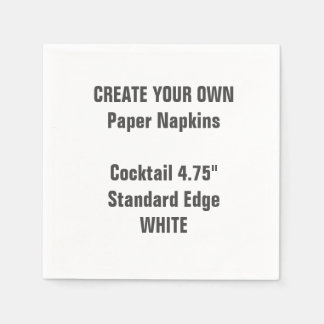 Erstellen Sie Ihr eigenes White Cocktail Papier Na Serviette