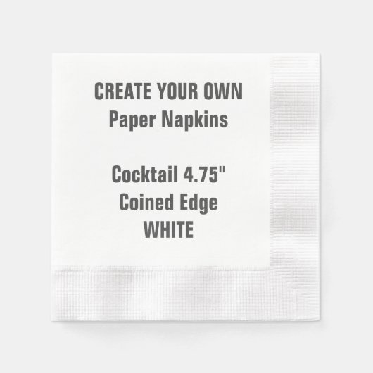 Erstellen Sie Ihr eigenes Whitepaper Napkin für Co Serviette (Vorderseite)