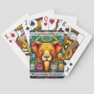 Erstellen Sie Ihr eigenes Wildkatzen-Totem-Tier Spielkarten