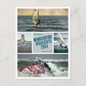 Erstellen Sie Ihr eigenes Windsurfing-Foto Postkar Postkarte (Vorderseite)