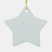 Erstellen Sie Ihr eigenes Winterblau Keramik Ornament (Hinten)