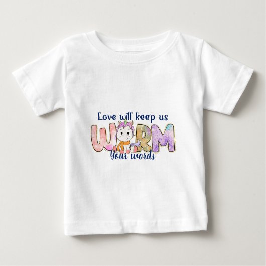 Erstellen Sie Ihr eigenes Wintermonat Baby T-shirt (Vorderseite)
