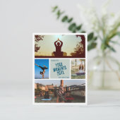 Erstellen Sie Ihr eigenes Yoga-Foto Postkarte (Stehend Vorderseite)