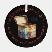 Erstellen Sie Ihr eigenes Zauberkunstfeld Erinneru Ornament Aus Glas (Rückseite)