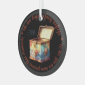 Erstellen Sie Ihr eigenes Zauberkunstfeld Erinneru Ornament Aus Glas (Vorderseite links)