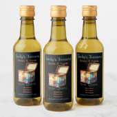 Erstellen Sie Ihr eigenes Zauberkunstfeld Erinneru Weinetikett (Flaschen)