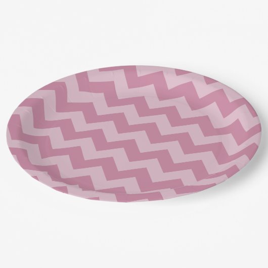 Erstellen Sie Ihr eigenes Zickzack Muster Pappteller (Schrägansicht)