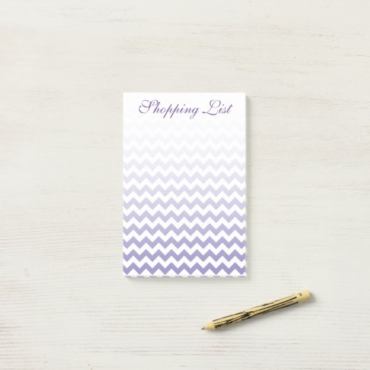 Erstellen Sie Ihr eigenes Zickzack Ombre-Muster Post-it Klebezettel (Auf Schreibtisch)