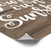 Erstellen Sie Ihr eigenes Zitat aus Sonnenschein Poster (Ecke)