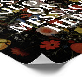 Erstellen Sie Ihr eigenes Zitat-Blumenposter Poster (Ecke)