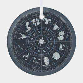 Erstellen Sie Ihr eigenes Zodiakrad Ornament Aus Glas