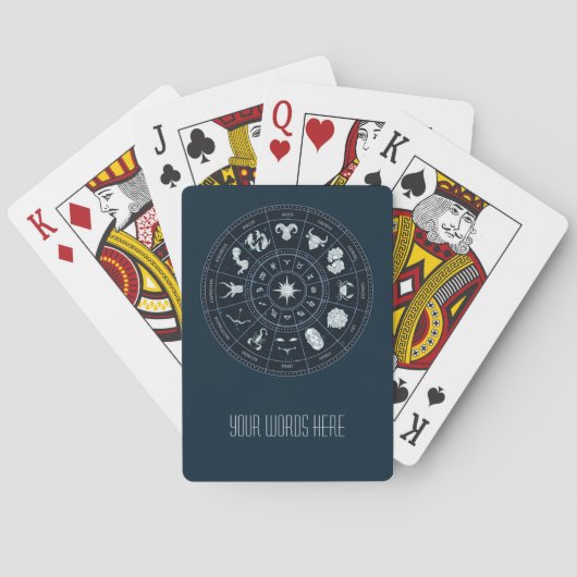 Erstellen Sie Ihr eigenes Zodiakrad Spielkarten (Rückseite)